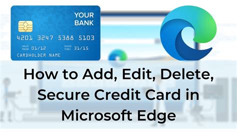 save you smart card on computer|saving credit card in Microsoft edge.